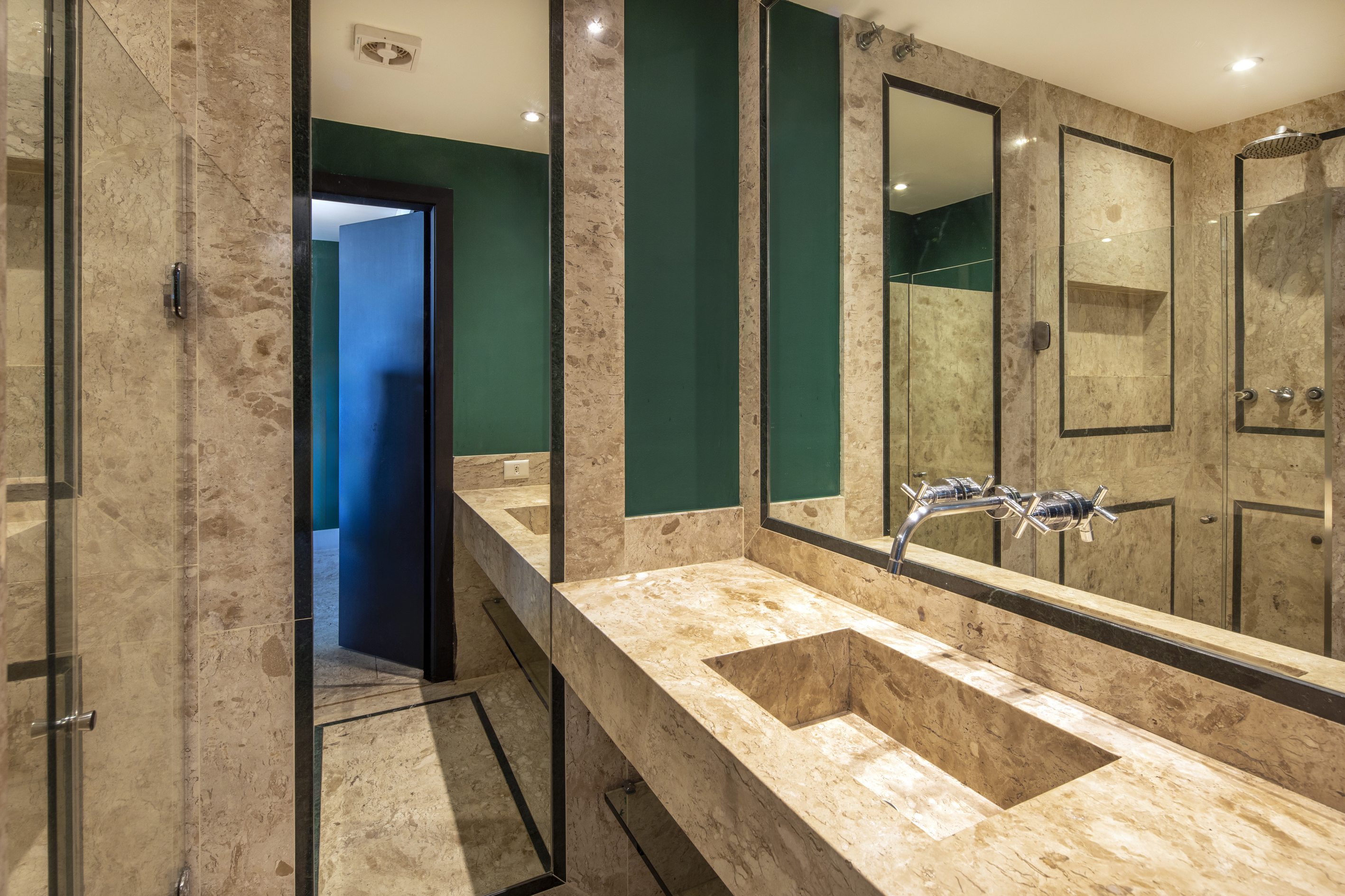 Panoramic view from the penthouse terrace